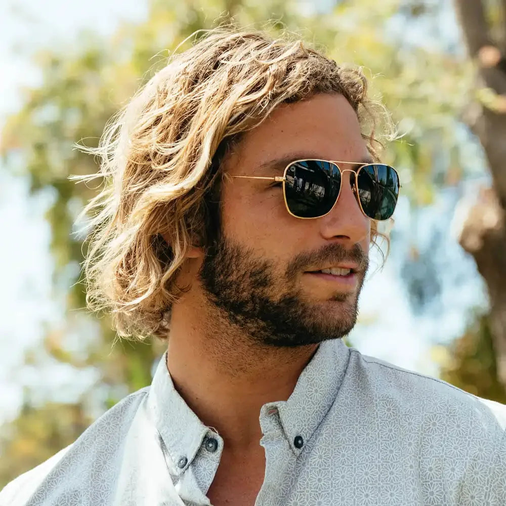 Gold / Aviator Green Mount Evans - Knockaround - Flyclothing LLC