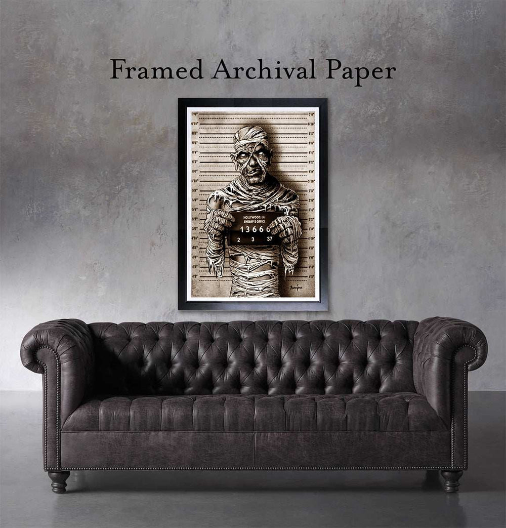 Black Market Art Company Mummy Mugshot Print - Black Market Art Company - Flyclothing LLC
