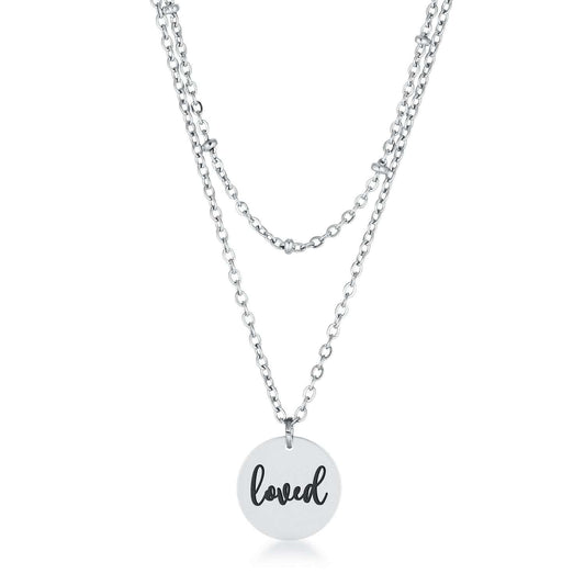 Delicate Stainless Steel loved Necklace - JGI - Flyclothing LLC