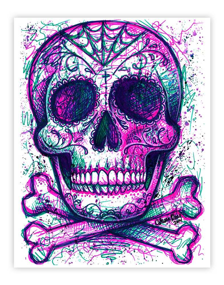 Black Market Art Company Neon Death Print - Black Market Art Company - Flyclothing LLC