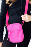 Neon Pink Crossbody Bag