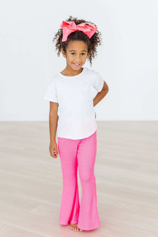 Neon Pink Scrunchy Bells - Mila & Rose ® - Flyclothing LLC