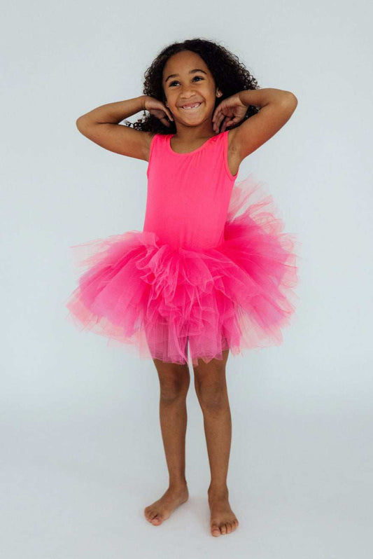 Neon Pink Tank Tutu Leotard - Mila & Rose ® - Flyclothing LLC