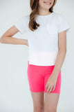 Neon Pink Twirl Shorts