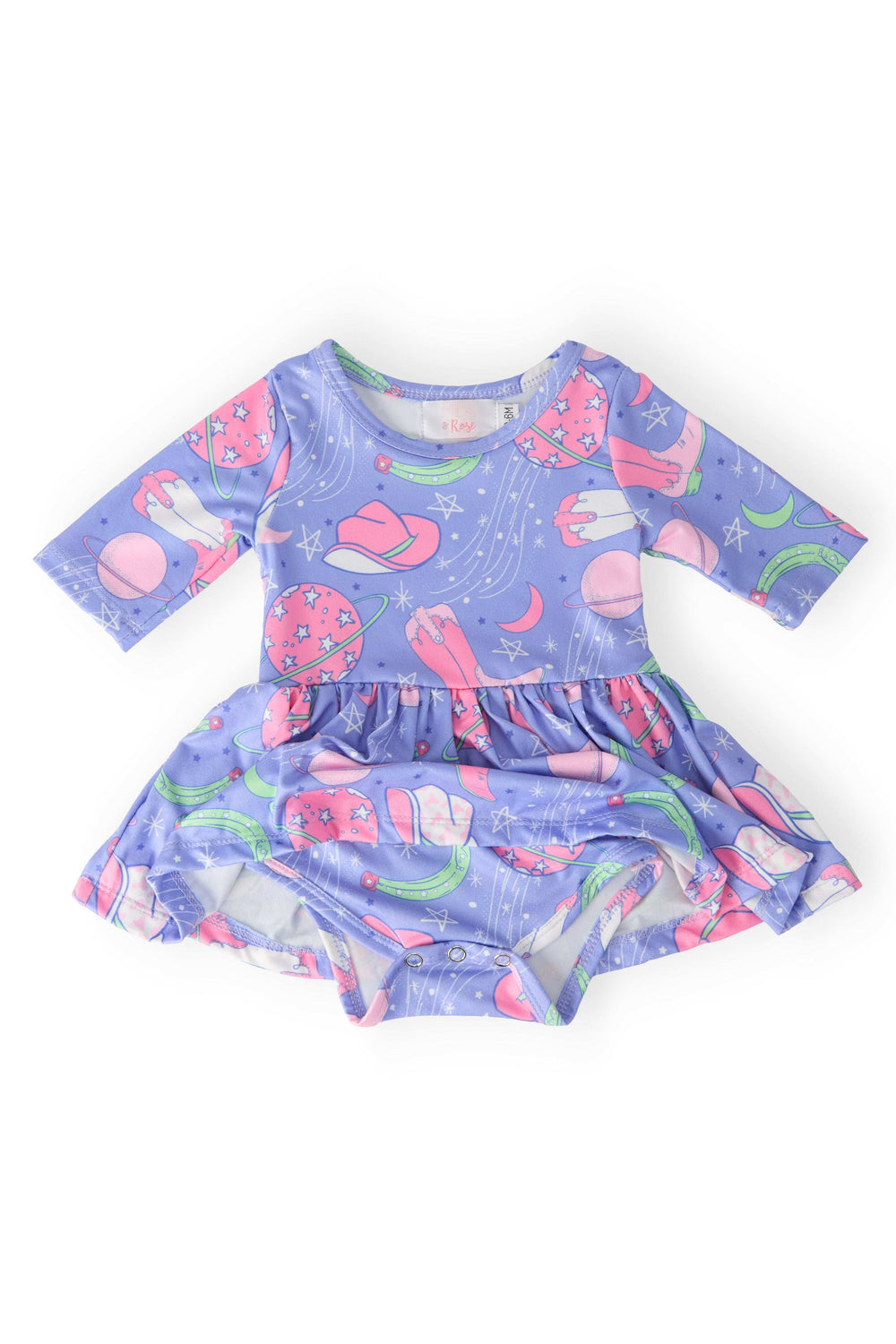 Neon Moon 3/4 Sleeve Twirl Bodysuit - Mila & Rose ® - Flyclothing LLC