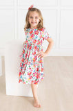 Neon Floral S/S Pocket Twirl Dress - Mila & Rose ® - Flyclothing LLC