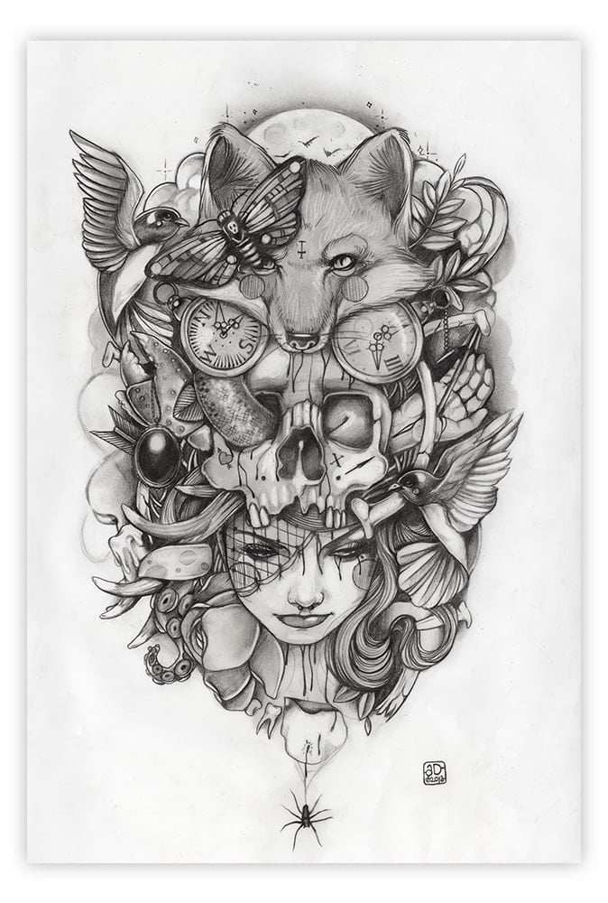 Black Market Art Company Night Terror Print - Black Market Art Company - Flyclothing LLC