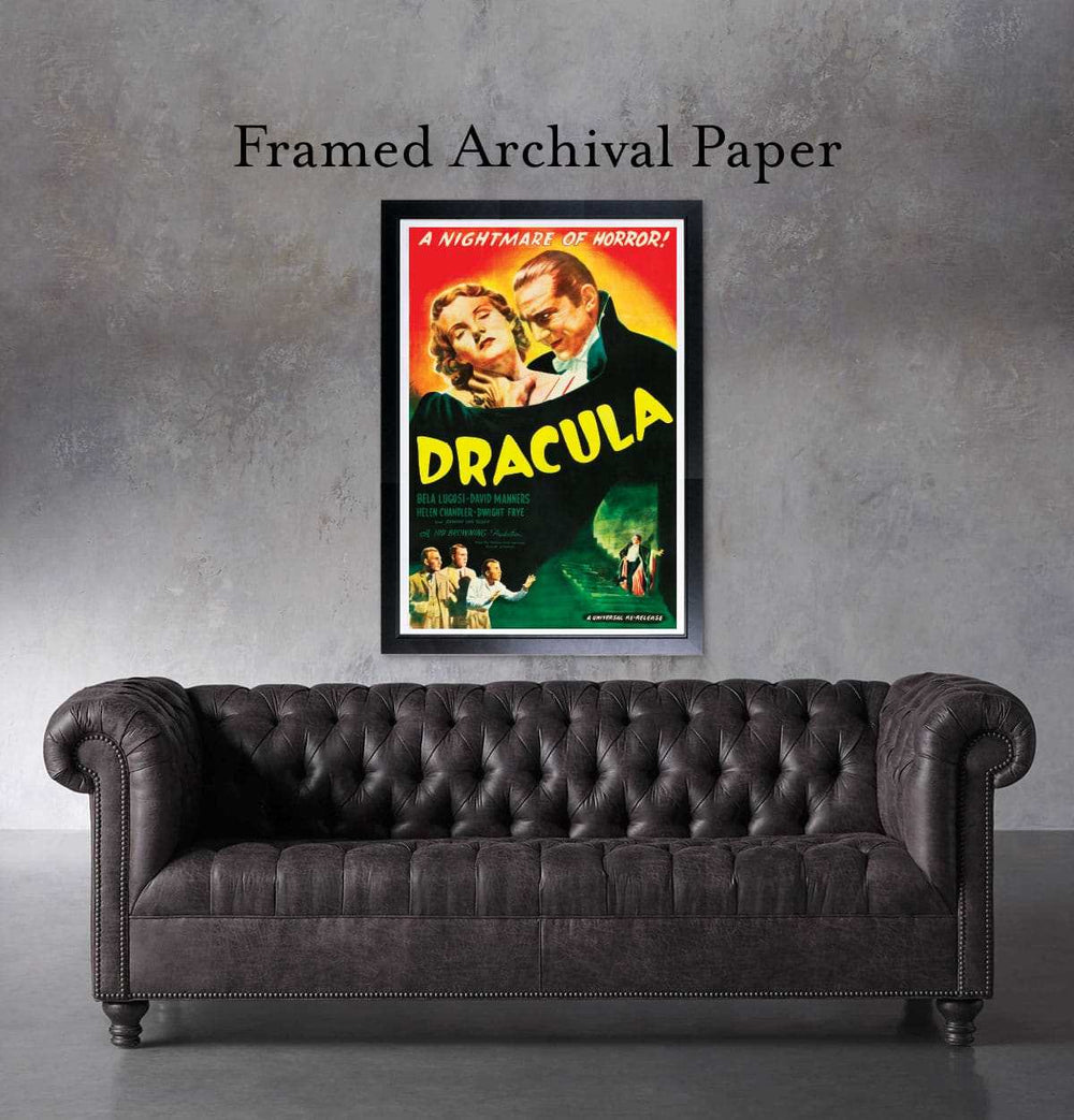 Black Market Art Company Nightmare of Horror & Dracula Movie Poster Print - Black Market Art Company - Flyclothing LLC