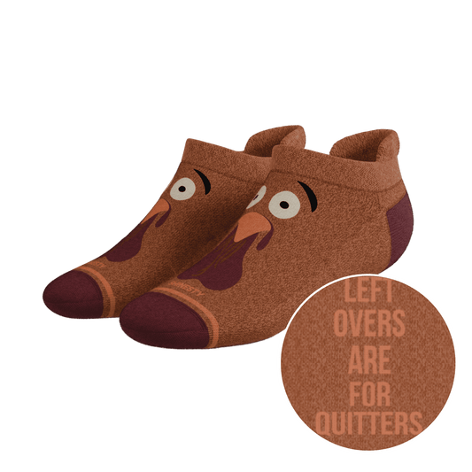 The No Leftovers | Thanksgiving Turkey Heel Hammock™ Ankle Socks - Shinesty - Flyclothing LLC