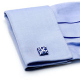 Mother of Pearl Diamond 5-Stud Set - Cufflinks.com - Flyclothing LLC