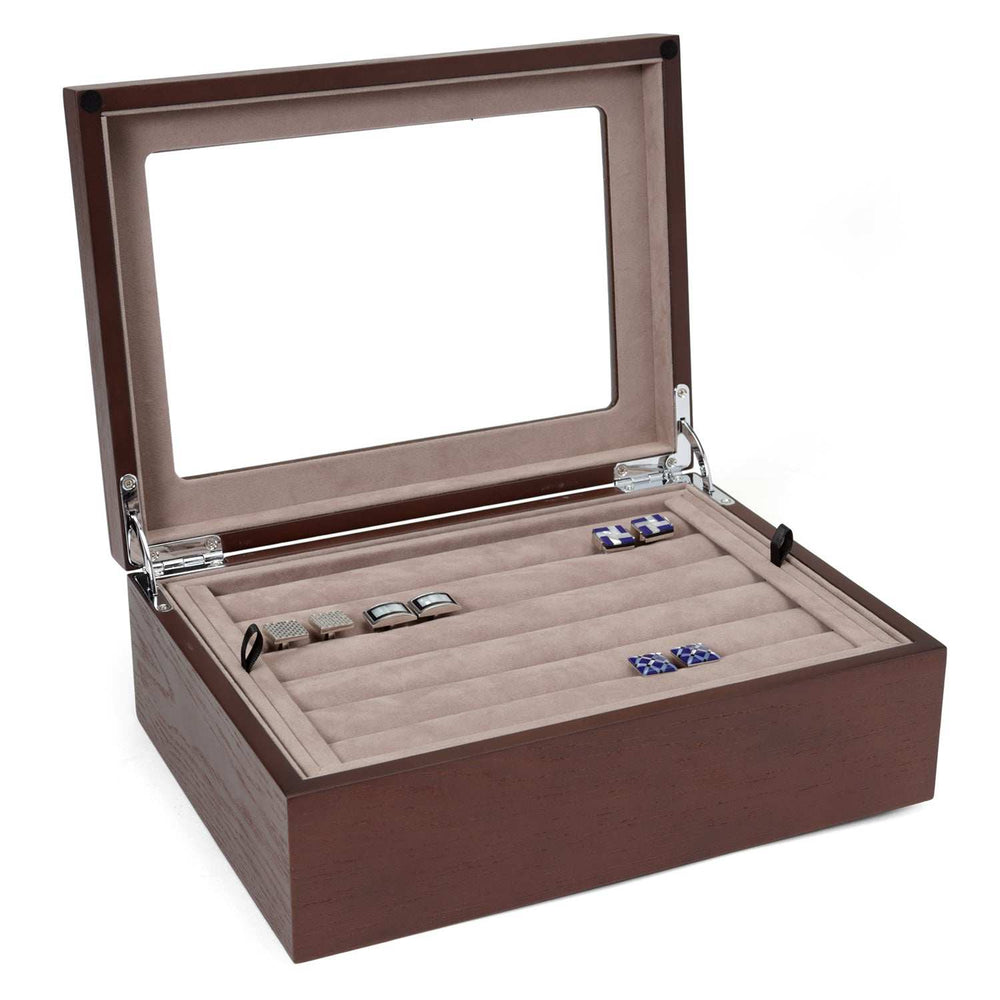 Espresso Cufflinks Collector's Case - 72 pairs - Cufflinks.com - Flyclothing LLC
