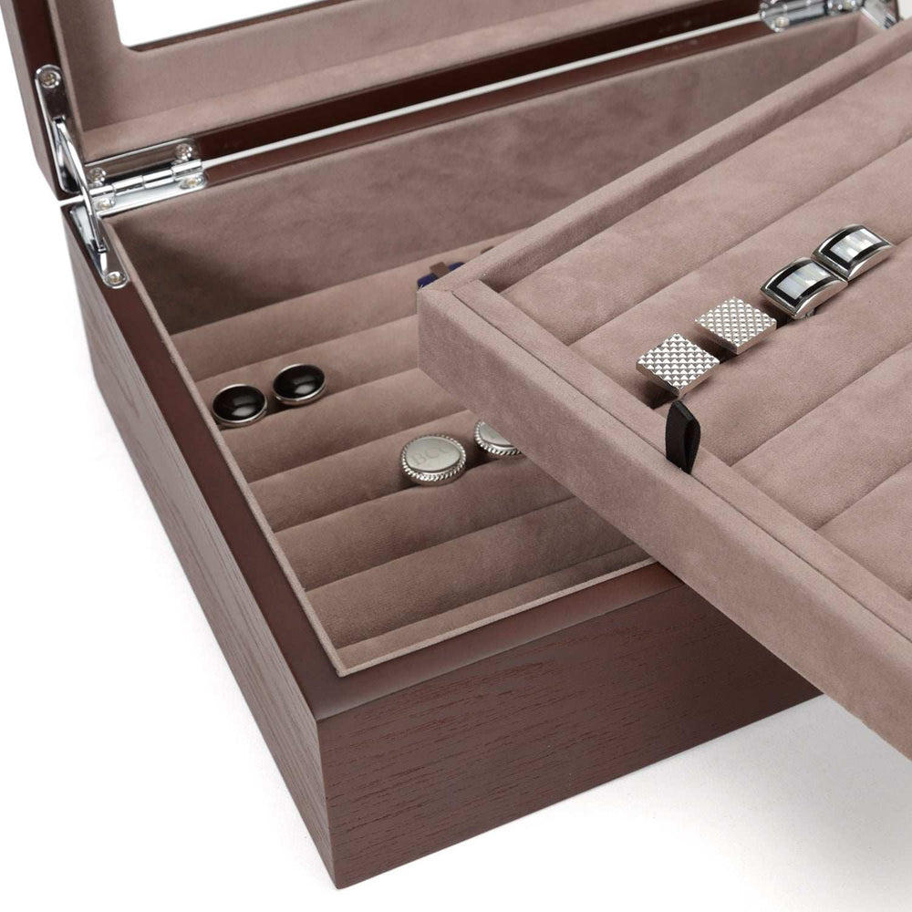 Espresso Cufflinks Collector's Case - 72 pairs - Cufflinks.com - Flyclothing LLC