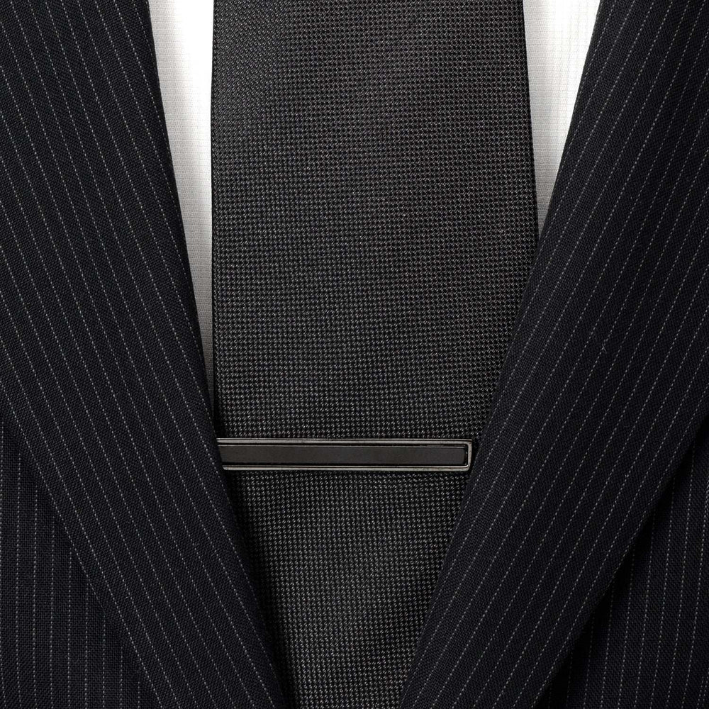 Gunmetal and Onyx Inlaid Tie Clip - Cufflinks.com - Flyclothing LLC