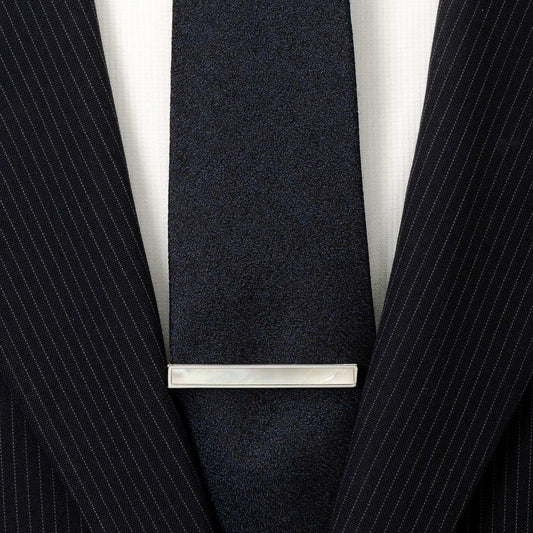 Mother of Pearl Inlaid Tie Clip - Cufflinks.com - Flyclothing LLC