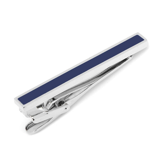 Navy Enamel Inlaid Tie Clip - Cufflinks.com - Flyclothing LLC