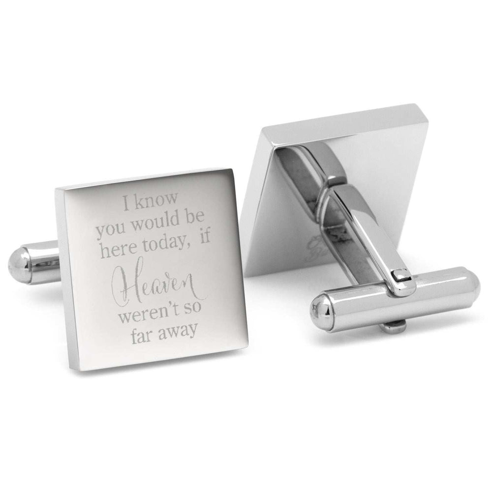 Heaven so far away Custom Photo Engravable Cufflinks - Cufflinks.com - Flyclothing LLC