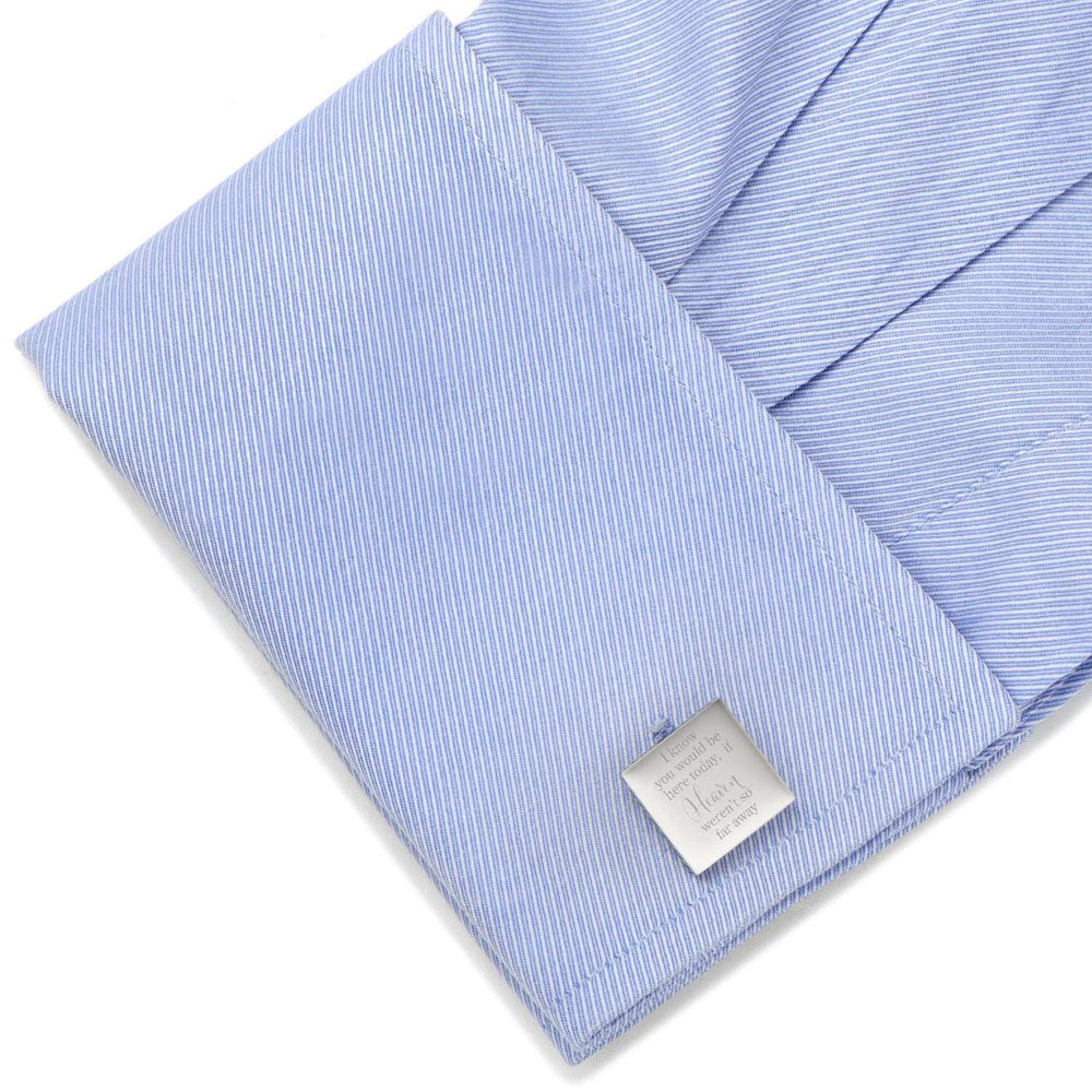 Heaven so far away Custom Photo Engravable Cufflinks - Cufflinks.com - Flyclothing LLC