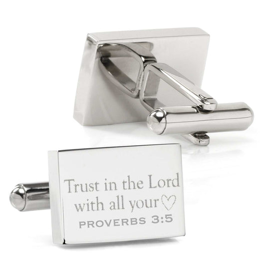 Wedding Bible Verse Engravable Cufflinks - Cufflinks.com - Flyclothing LLC