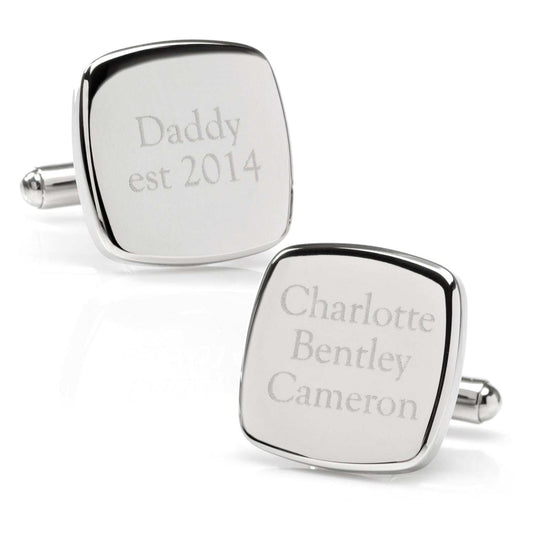 Daddy Established Engravable Cufflinks - Cufflinks.com - Flyclothing LLC