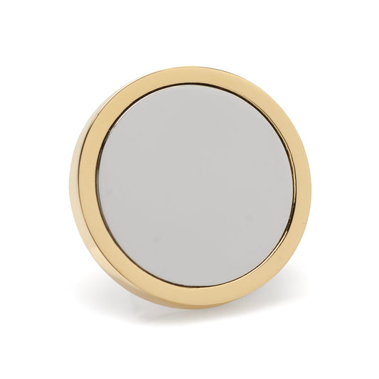 Two Toned Stainless Steel Round Infinity Engravable Lapel Pin