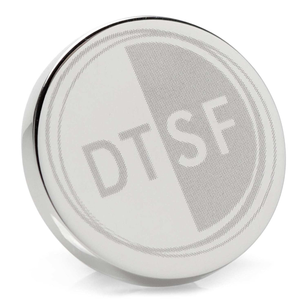 Stainless Steel Engravable Round Infinity Lapel Pin - Cufflinks.com - Flyclothing LLC