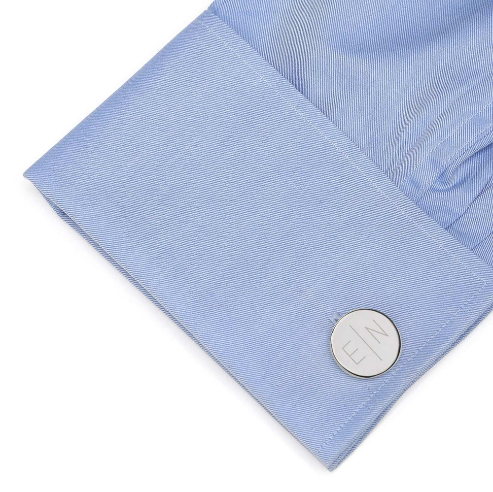 Divided Modern Monogram Engravable Cufflinks - Cufflinks.com - Flyclothing LLC