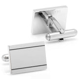 Stainless Steel Engravable Etched Frame Cufflinks - Cufflinks.com - Flyclothing LLC