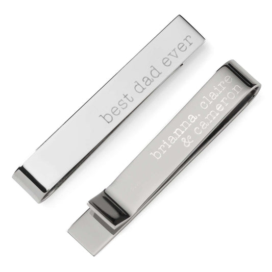 Best Dad Ever Engravable Tie Bar - Cufflinks.com - Flyclothing LLC
