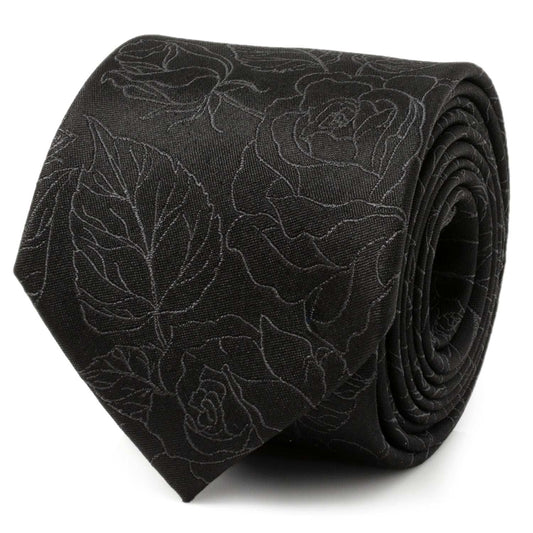 Black Floral Men's Tie - Cufflinks.com - Flyclothing LLC