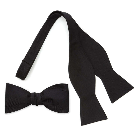 Black Self Tie Bow Tie - Cufflinks.com - Flyclothing LLC