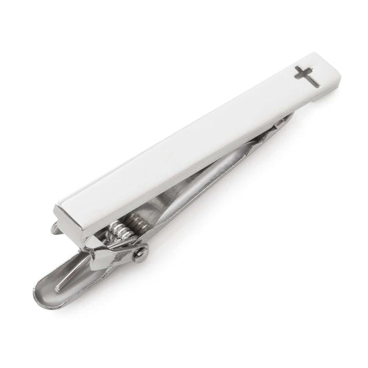 Cross Cutout Stainless Steel Tie Clip - Cufflinks.com - Flyclothing LLC
