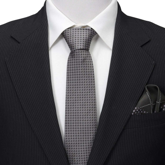 Gray Cross Dot-Men's Tie - Cufflinks.com - Flyclothing LLC