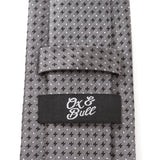 Gray Cross Dot-Men's Tie