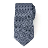 Navy Patterned Men's Tie - Cufflinks.com - Flyclothing LLC
