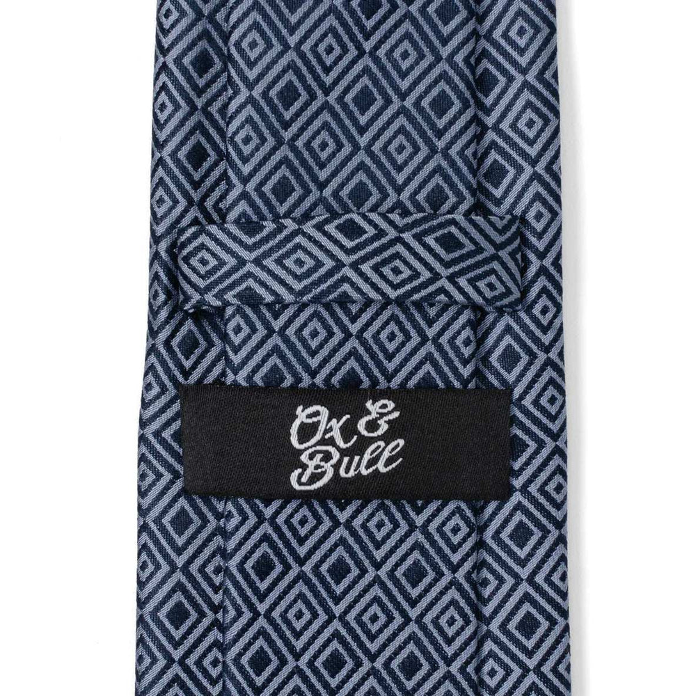 Navy Patterned Men's Tie - Cufflinks.com - Flyclothing LLC