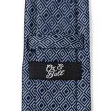 Navy Patterned Men's Tie - Cufflinks.com - Flyclothing LLC