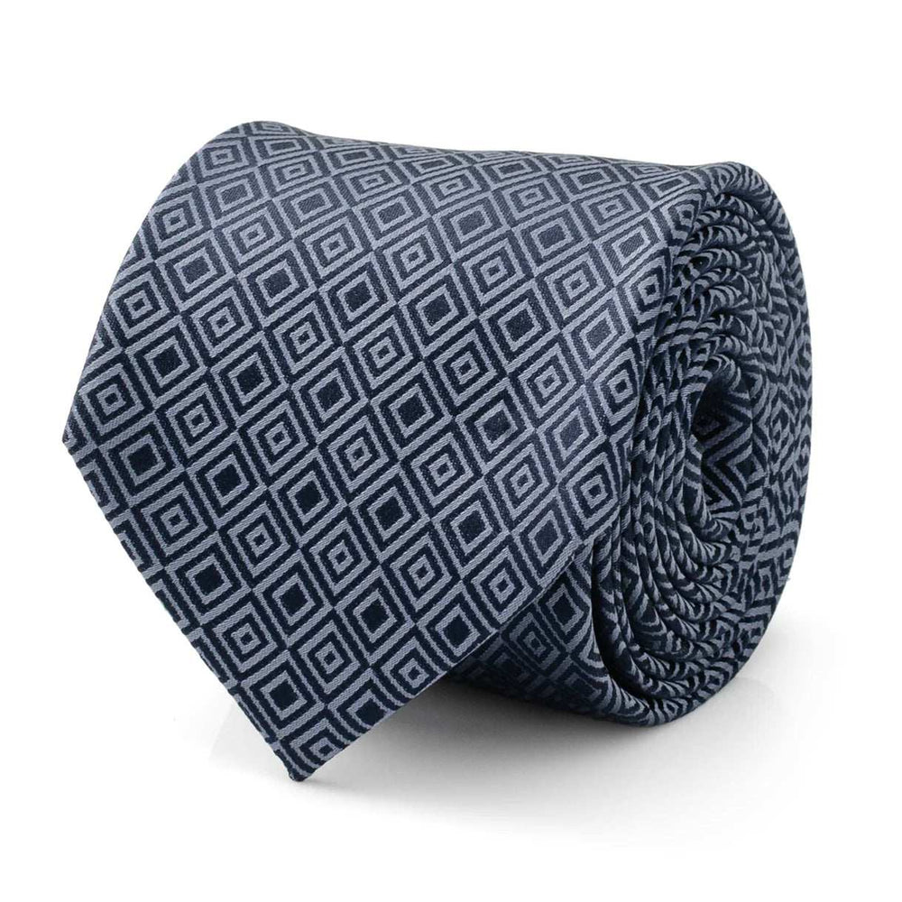 Navy Patterned Men's Tie - Cufflinks.com - Flyclothing LLC