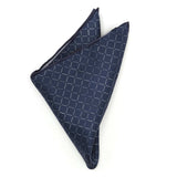Navy Diamond Pocket Square - Cufflinks.com - Flyclothing LLC