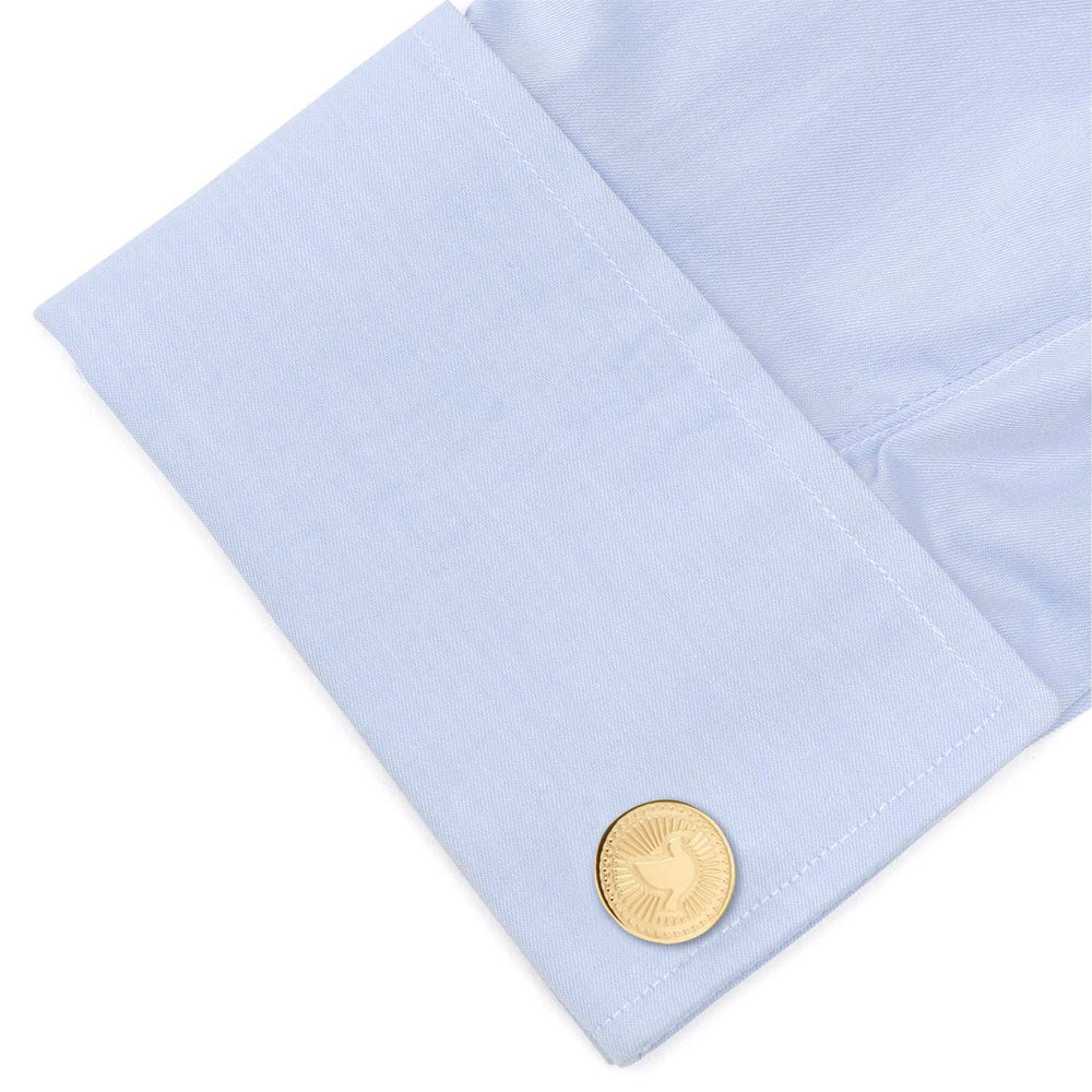 Gold Dove Radial Cufflinks - Cufflinks.com - Flyclothing LLC