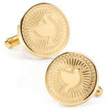 Gold Dove Radial Cufflinks - Cufflinks.com - Flyclothing LLC
