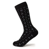 Dot Patterned Black Men's Socks - Cufflinks.com - Flyclothing LLC