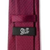 Red Pin Dot Men's Tie
