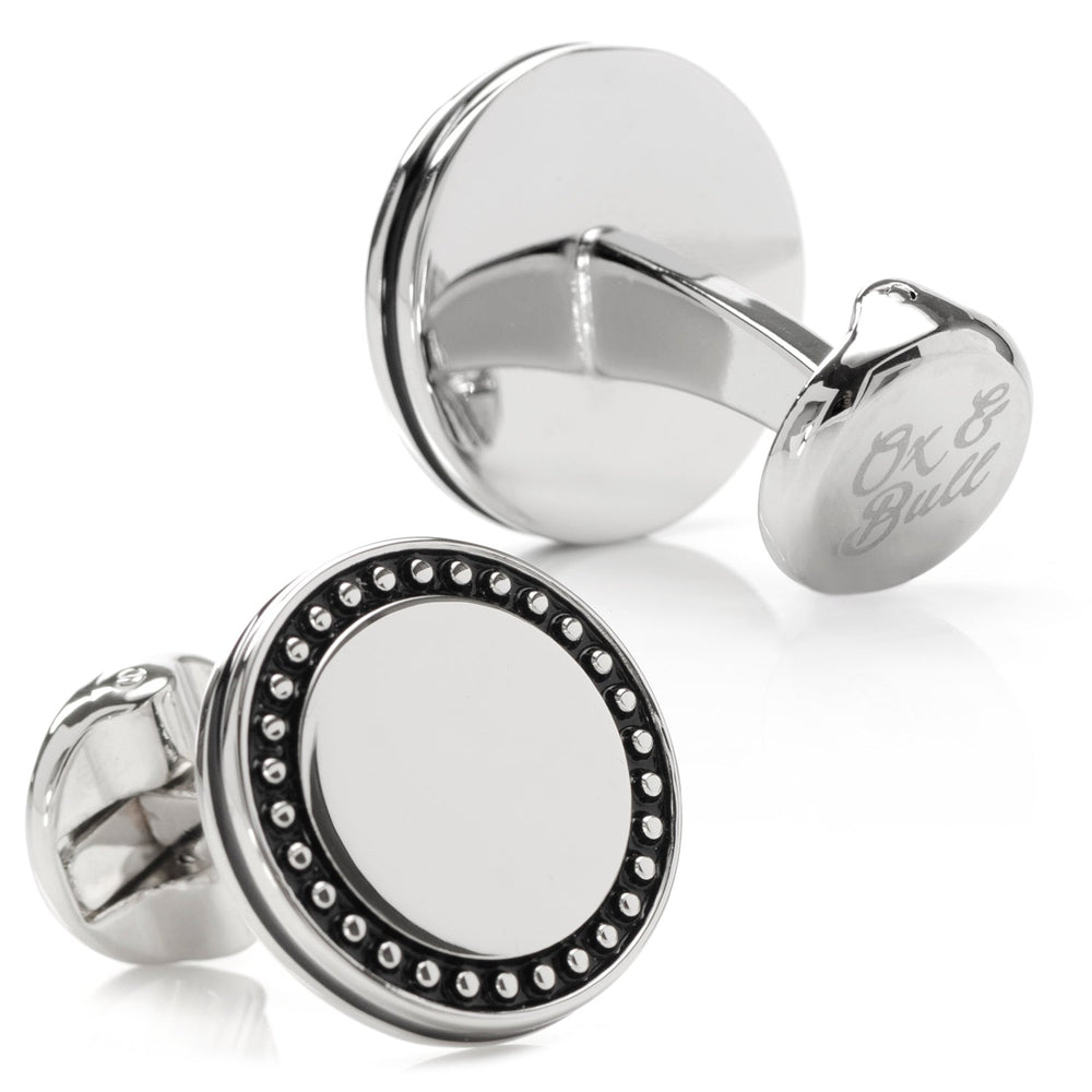 Engravable Studded Cufflinks - Cufflinks.com - Flyclothing LLC