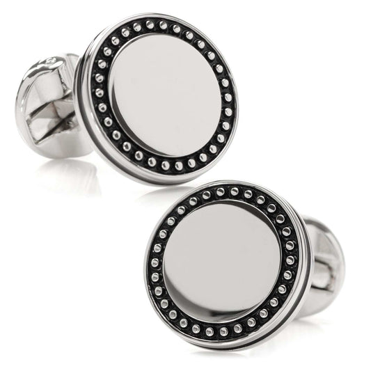 Engravable Studded Cufflinks - Cufflinks.com - Flyclothing LLC