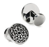 Antique Filigree Round Cufflinks - Cufflinks.com - Flyclothing LLC