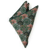 Green Floral Pocket Square - Cufflinks.com - Flyclothing LLC