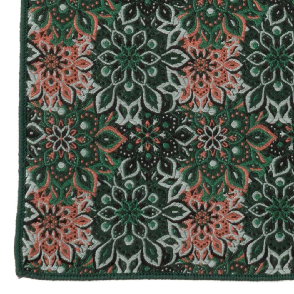 Green Floral Pocket Square - Cufflinks.com - Flyclothing LLC