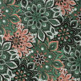 Kaleido Floral Coral Accented Men's Tie - Cufflinks.com - Flyclothing LLC