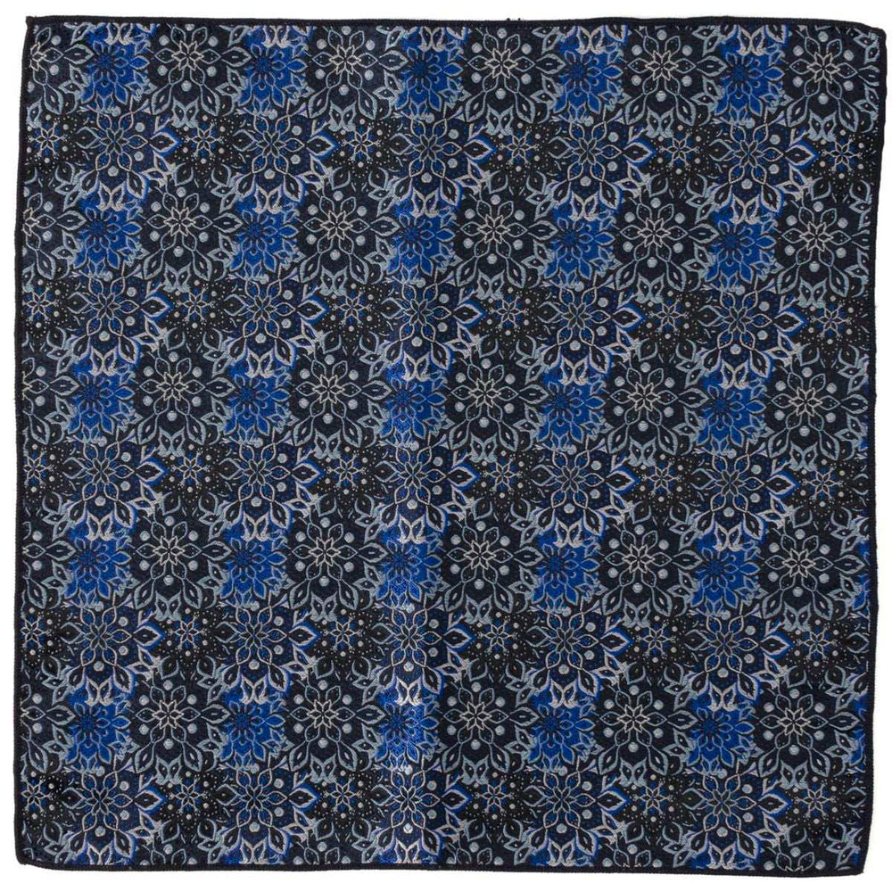 Navy Floral Tie and Pocket Square Gift Set - Cufflinks.com - Flyclothing LLC