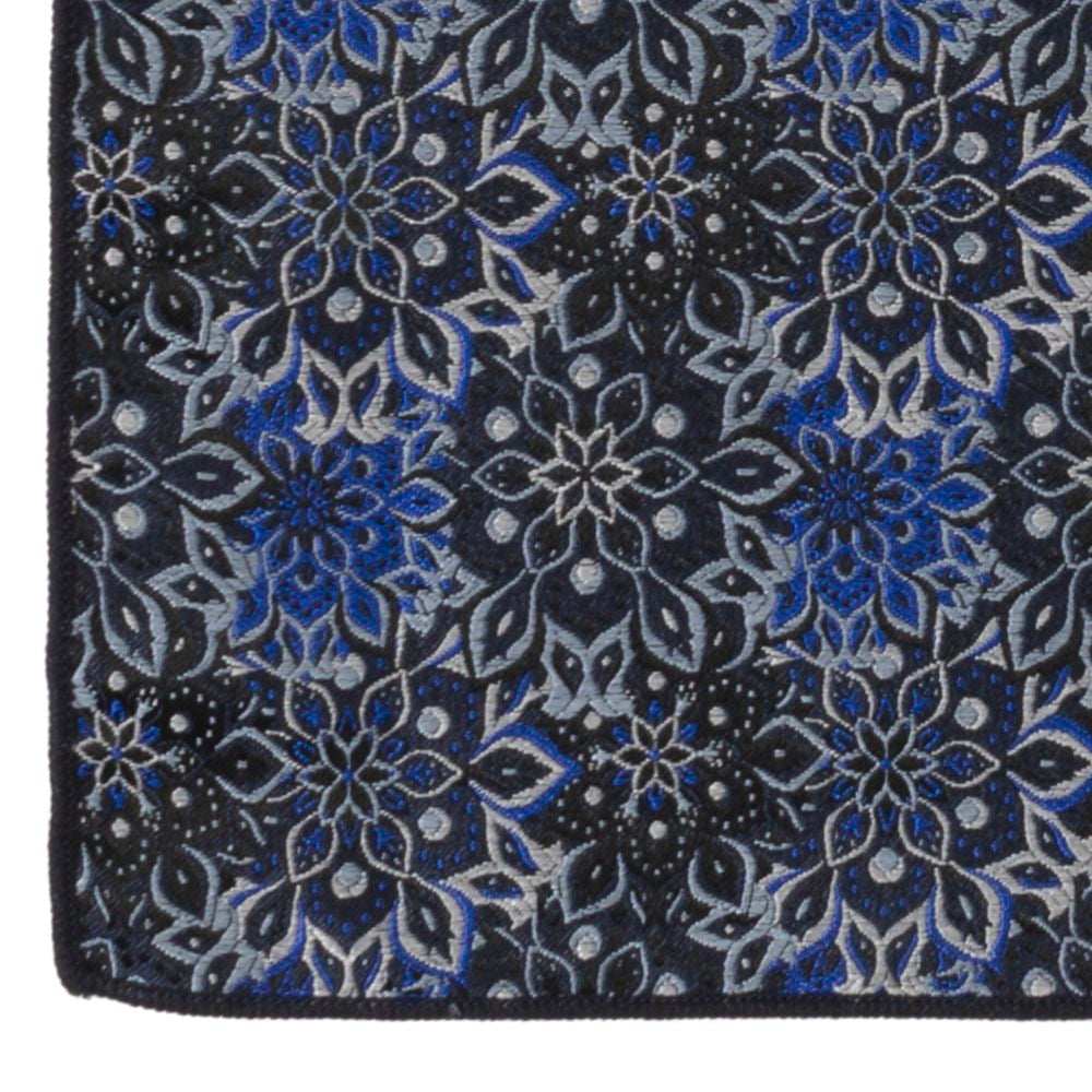 Navy Floral Tie and Pocket Square Gift Set - Cufflinks.com - Flyclothing LLC